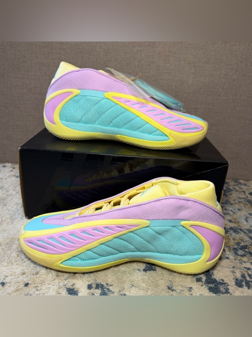 Adidas Anthony Edwards 2 J Basketball Shoes “Easter” Size 6 Youth / 7.5 Women’s - Picture 3 of 9